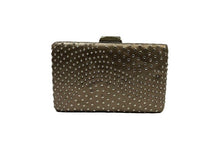 Load image into Gallery viewer, STUDDED BOX CLUTCH IN LEATHER