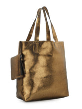 Load image into Gallery viewer, Pebble Foiled Unlined Shopper In Genuine Leather