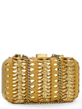 Load image into Gallery viewer, Twisted Weave Box Clutch In Genuine Leather