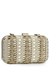 Load image into Gallery viewer, Twisted Weave Box Clutch In Genuine Leather