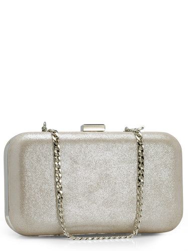 Chic Box clutch In Glitter Leather