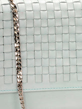Load image into Gallery viewer, Woven Leather Crossbody With Chain