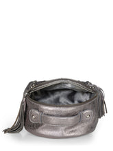 Load image into Gallery viewer, Studded Mini Backpack In Metallic Leather