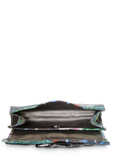 Load image into Gallery viewer, Floral Printed Leather Wallet Clutch