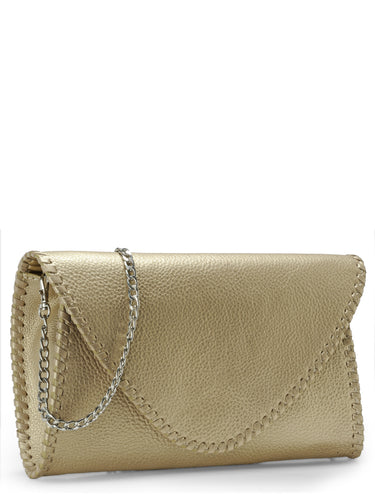 Envelope Clutch In Genuine Leather