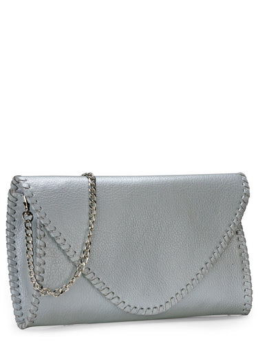 Envelope Clutch In Genuine Leather