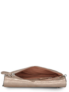 Thread Embroidered & Metal Beaded Clutch