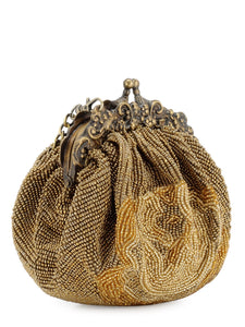 Vintage Frame Beaded Clutch