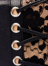 Load image into Gallery viewer, Lace &amp; Leather Combined Corset Clutch