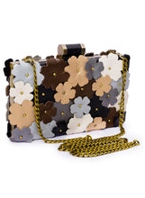 Load image into Gallery viewer, Flower Box Clutch In Leather