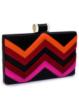 Load image into Gallery viewer, Chevron Reversible Box Clutch