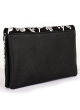 Load image into Gallery viewer, Metallic Thread Floral Embroidered Fold Over clutch