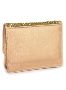 Sequined Cross-body In Genuine Leather
