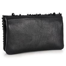 Load image into Gallery viewer, Stone &amp; Bead Encrusted Fold-over Clutch