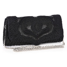 Load image into Gallery viewer, Rope &amp; Bead Embellished Envelope Clutch
