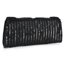 Load image into Gallery viewer, Rope &amp; Bead Embellished Envelope Clutch