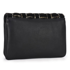 Square Weave Fold-over Clutch