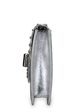Load image into Gallery viewer, Studded Clutch In Metallic Crackle Leather