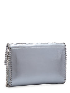 Twisted Weave Clutch In Genuine Leather