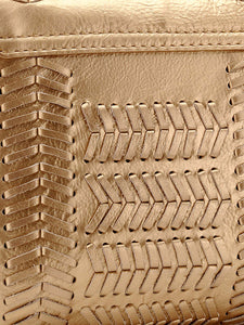 Whip-stitch Clutch In Genuine Leather