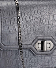 Load image into Gallery viewer, Croco Emboss Clutch In Genuine Leather