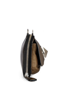 Wallet Zip Clutch In Genuine Leather