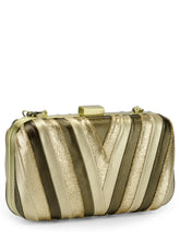 Load image into Gallery viewer, Leather Pleated Box Clutch