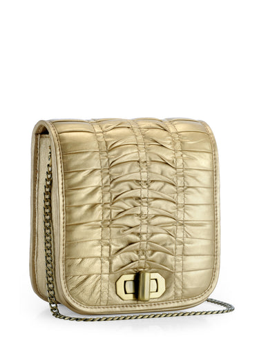 Twisted Pleated Weave Cross-body