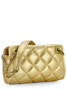 Quilted Leather Clutch