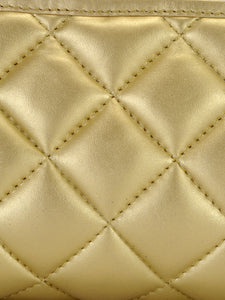 Quilted Leather Clutch