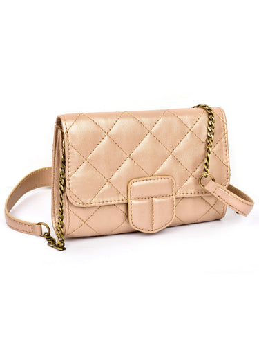 Quilted Leather Clutch