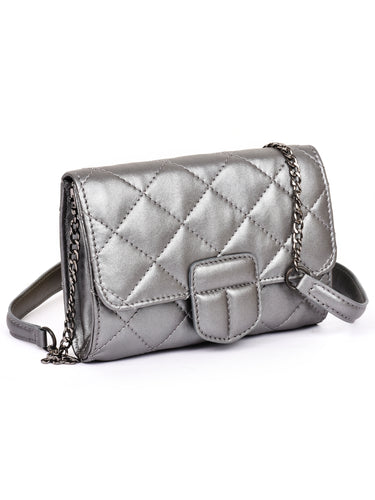 Quilted Leather Clutch