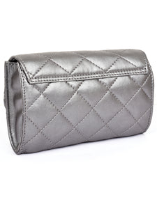 Quilted Leather Clutch