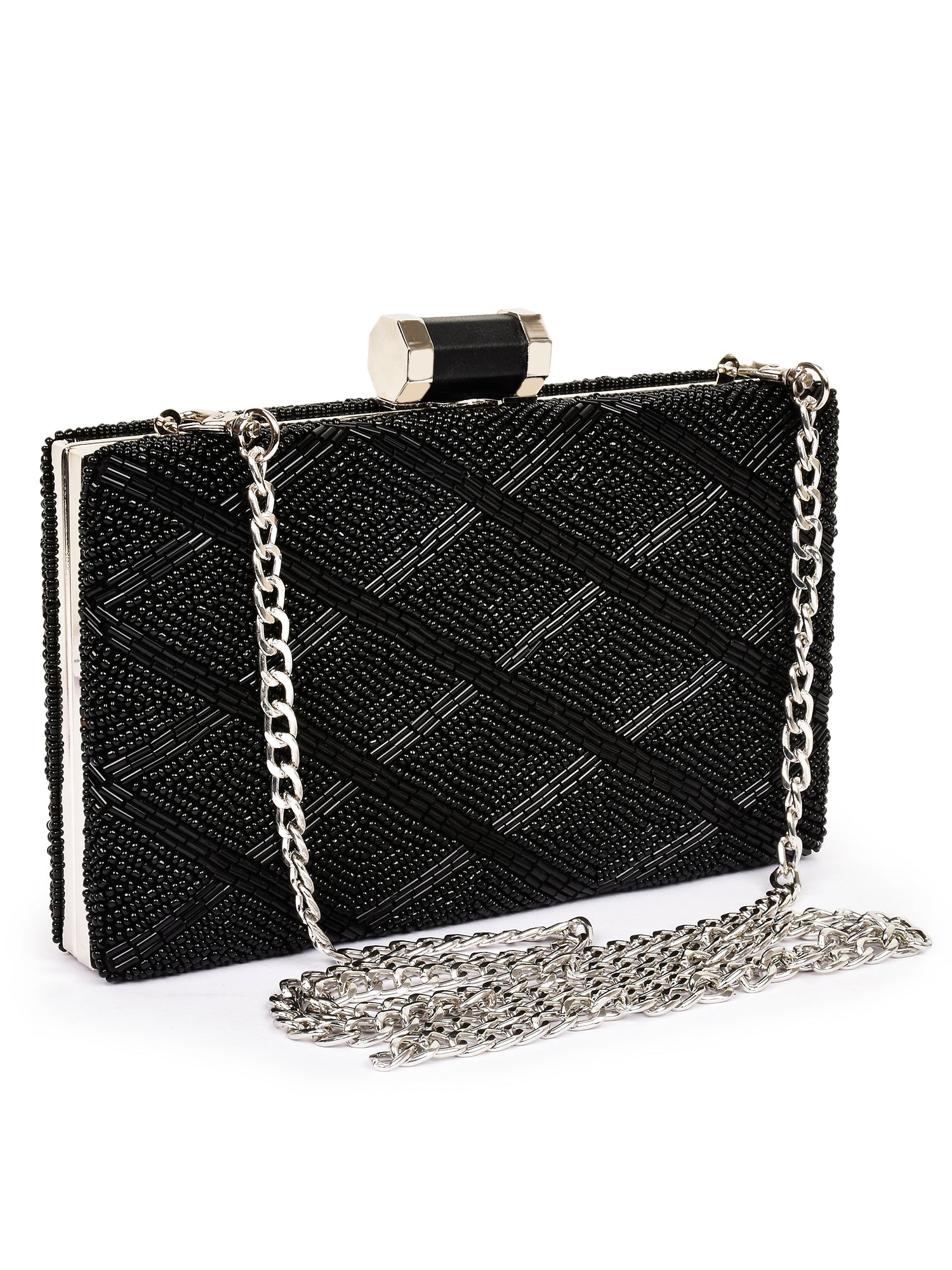 Beaded Box Clutch