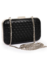 Load image into Gallery viewer, Woven Box Clutch In Genuine Leather