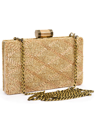 Beaded Box Clutch