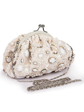 Load image into Gallery viewer, Sequinned Frame Purse With Stone Embellishment